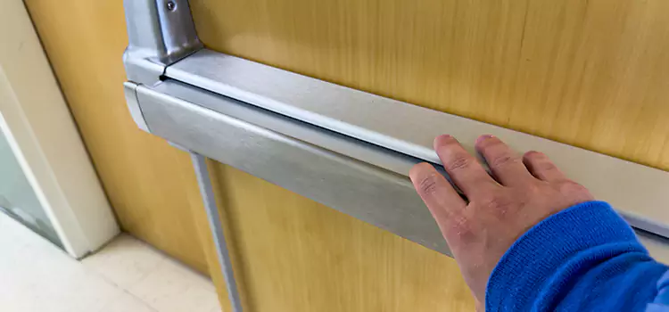 Installing a Push Bar on a Door Woonsocket